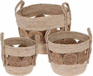 Product detail of PROGARDEN Obal na květináč sada 3 ks pletený LUXOR KO-KR2002230