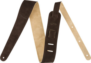 Product detail of Fender Suede Strap Brown / Tan Reversible