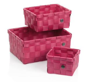 Product detail of KELA Sada košíků plast malinová červená 3 ks KL-24481
