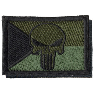Product detail of Nášivka: Vlajka Česká republika PUNISHER [64x44] [ssz] olivová | černá
