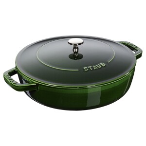 Product detail of Kastrol CHISTERA 24 cm, na soté, s litinovou samopodlévací poklicí, bazalková, Staub