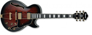 Product detail of Ibanez AG95QA Dark Brown Sunburst