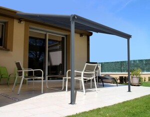 Product detail of Hliníková pergola LANITPLAST WALL 33 antracit + bronz PC LG2120