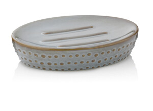 Product detail of KELA Miska na mýdlo Dots keramika šedohnědá KL-23600