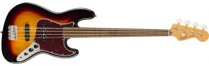 Product detail of Fender Squier Classic Vibe 60s Jazz Bass Fretless 3-Color Sunburst Laurel