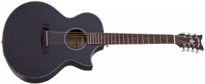 Product detail of Schecter Orleans Stage-7 Acoustic - Satin See Thru Black