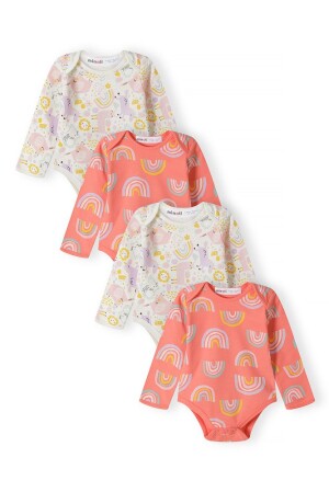 Product detail of Body kojenecké 4pack, Minoti, 16mbabay 9, růžová - 68/74 | 6-9m