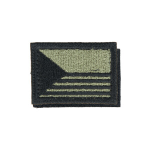 Product detail of Nášivka: Vlajka Česká republika s vodorov. pruhy [40x26] [ssz] olivová | černá