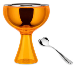 Product detail of Pohár na zmrzlinu BIG LOVE, se lžičkou, oranžová, Alessi