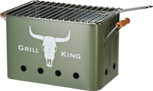 Product detail of PROGARDEN Přenosný gril na dřevěné uhlí GRILL KING 43 x 20 cm zelená KO-C80901190
