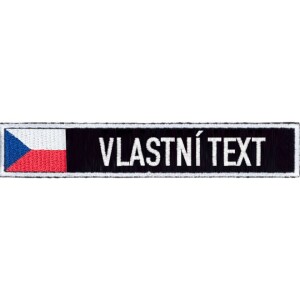 Product detail of Nášivka: Jmenovka AČR s vlajkou barevnou černá | bílá