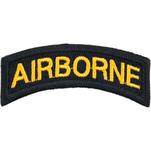 Product detail of Nášivka: AIRBORNE - oblouček černá | žlutá