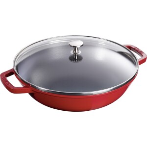 Product detail of Wok 30 cm, se skleněnou poklicí, višňová, Staub