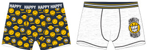 Product detail of Smiley World - licence Chlapecké boxerky - Smiley World 5233085, černá / světle šedý melír Barva: Mix barev, Velikost: 134-140