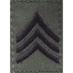 Product detail of Nášivka: Hodnost US ARMY límcová Sergeant olivová | černá