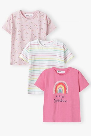 Product detail of Tričko dívčí s krátkým rukávem 3pack, Minoti, 14tee 50, Holka - 80/86 | 12-18m