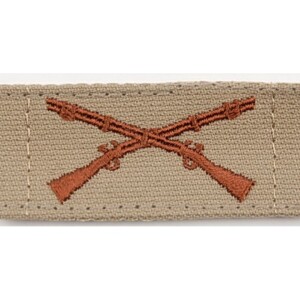 Product detail of Nášivka: U.S.Army límcová - Pěchota béžová | hnědá