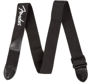 Product detail of Fender Poly Logo Strap White Logo Black