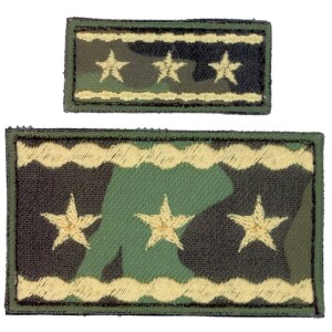 Product detail of Nášivka: Hodnost AČR Generálporučík vz. 95 zelený velká
