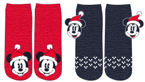 Product detail of Minnie Mouse - licence Dámské žinylkové ponožky - Minnie Mouse 52349852, červená / tmavě modrá Barva: Mix barev, Velikost: 39-41