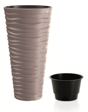 Product detail of Prosperplast Květináč Prosperplast SAND SLIM mocca 29,6 cm  611319