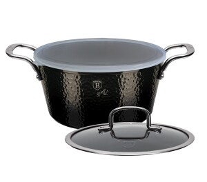 Product detail of BERLINGERHAUS Kastrol s poklicí s titanovým povrchem 20 cm Shine Basalt Collection BH-6652