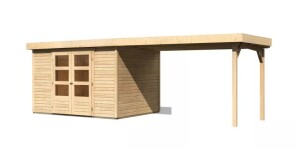 Product detail of Dřevěný domek KARIBU ASKOLA 5 + přístavek 280 cm (77736) natur LG3196