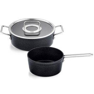Product detail of Sada hrnců ADAMANT, sada 2 ks, černá, hliník, Fissler
