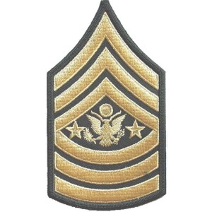 Product detail of Nášivka: Hodnost US ARMY rukávová Sergeant Major of the Army olivová | žlutá
