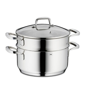 Product detail of KELA Hrnec napařovací s poklicí nerez 18/10 FLAVORIA 20 cm sada 3 ks KL-10190