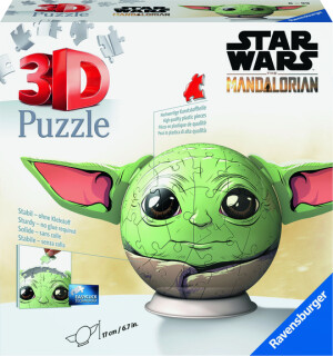 Product detail of Puzzle-Ball Star Wars: Baby Yoda s ušima 72 dílků