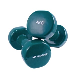 Product detail of Vinylová činka Sportago Kirby, 2x4kg, zelená