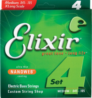 Product detail of Elixir Bass Long Scale Nanoweb 14502