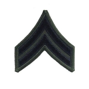 Product detail of Nášivka: Hodnost US ARMY rukávová Corporal olivová | černá