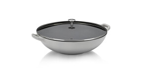 Product detail of KELA Wok litinový s poklicí CALIDO 36 cm šedá KL-12610