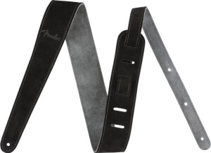 Product detail of Fender Suede Strap Black / Gray Reversible