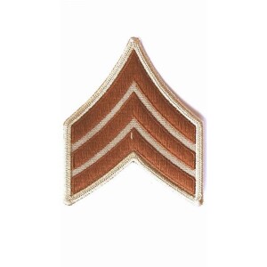 Product detail of Nášivka: Hodnost US ARMY rukávová Sergeant béžová | hnědá