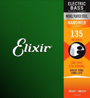Product detail of Elixir Bass Nanoweb 15435 Medium B 135