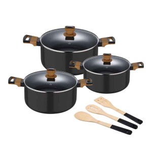 Product detail of BERGNER Sada nádobí s nepřilnavým povrchem 9 ks Earth Black BGEU-5602
