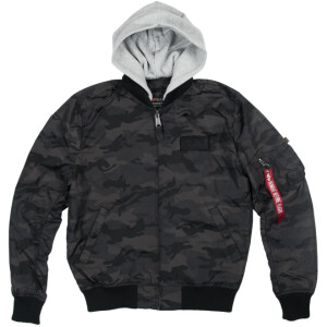Product detail of Alpha Industries Bunda  MA-1 TT Hood black camo L