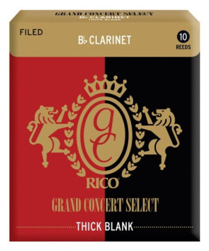 Product detail of Rico RGT10BCL350 - Grand Concert Select Thick Blank - Bb Clarinet Reeds 3.5 - 10 Box