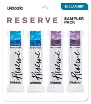Product detail of Rico DRS-C355 Reserve Reed Sampler Pack - Bb Clarinet 3.5+/4.0 - 4-Pack
