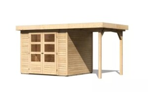 Product detail of Dřevěný domek KARIBU ASKOLA 3 + přístavek 150 cm (23491) natur LG3227