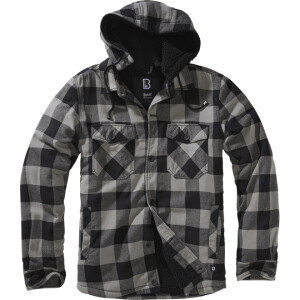 Product detail of Brandit Bunda Lumberjacket Hooded černá | antracitová L