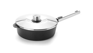 Product detail of Pánev na soté LOGIC PRO XR IND 24 cm, s poklicí, WOLL