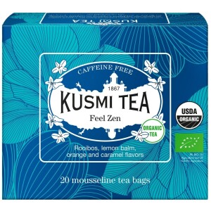 Product detail of Rooibos čaj FEEL ZEN, 20 mušelínových sáčků, Kusmi Tea