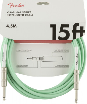 Product detail of Fender Original Series 15 Instrument Cable Surf Green