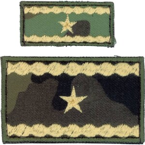 Product detail of Nášivka: Hodnost AČR Brigádní generál vz. 95 zelený velká