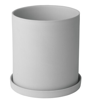 Product detail of BLOMUS Květináč porcelánový světle šedý průměr 12,5cm nona