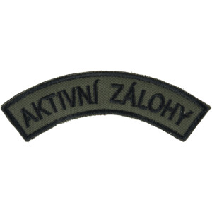 Product detail of Nášivka: AKTIVNÍ ZÁLOHY [bsz] olivová | černá